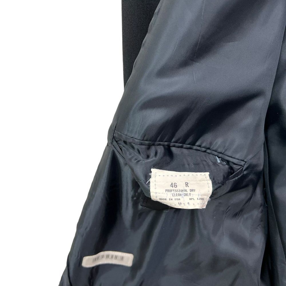 Dunhill Tuxedo After After Six Men 2 Pcs Suit Satin Trim 3Button Lined Black 46R - Picture 7 of 13